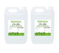 Hexeal Pure Value White Vinegar 10L - Food Grade, Cooking & Cleaning | 2 x 5L - Pickling & Baking. Cleans Surfaces, Deodorises & Removes Grime