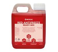 Hexeal Red Antifreeze 1L - 1L of Ready Mix Long Life Engine Coolant & Antifreeze for Cars & Vans - Summer & Winter - All Year Freeze Protection to -23 Degrees Celsius