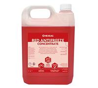 Hexeal Red Antifreeze 5L - 5L of High Concentrate Long Life Engine Coolant & Antifreeze for Cars & Vans - Summer & Winter - All Year Freeze Protection to -37 Degrees Celsius