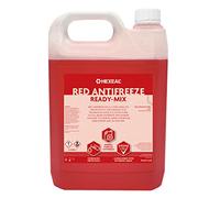Hexeal Red Antifreeze 5L - 5L of Ready Mix Long Life Engine Coolant & Antifreeze for Cars & Vans - Summer & Winter - All Year Freeze Protection to -23 Degrees Celsius