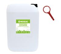 Hexeal VEGETABLE GLYCERINE | 25L & Drum Spanner | 100% Vegan & Natural | Pharmaceutical & FCC Food Grade