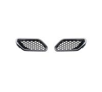 HEXEH Fog Light Cover Car Front Side Grille Air Intake Fender Vents Grill Auto Accessories 1Pcs For Maserati For Ghibli For Levante For Quattroporte GT Fog Light Cover Grille(Black)