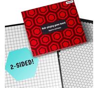 Hexers role playing game board: vinyl mat alternative - Dungeons and Dragons D&D DnD Pathfinder RPG play compatible - 27''x23'' - 1'' squares on one side, 1'' hexes on the other - Foldable & Dry Erase