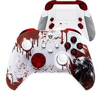 HexGaming Advance 4 Paddles & Replaceable Thumbsticks & Triggers Stop Compatible with Xbox Series X Controller FPS Gamepad - Blood Zombie
