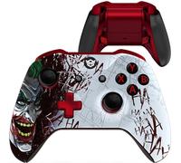 HEXGAMING BLADE Wireless Controller for Xbox Series X & S, for Xbox One, and for Windows 7/8/10-2 Remappable Back Buttons - Triggers Stop - Interchangeable Thumbsticks - Scarlet Clown