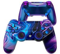 HEXGAMING NEW EDGE 4 Back Buttons & Interchangeable Thumbsticks & Hair Triggers Compatible with ps4 Modded Controller with Paddles - Chaos Illusion