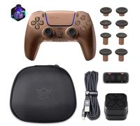 HEXGAMING ULTIMATE PRO Gaming Controller Compatible with ps5/PC/Mobile - 4 Back Buttons, 6 Profiles, Adjustable Triggers, 8 Swappable Thumbsticks - Hall Effect Stardust Mocha & Carrying Case