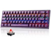Hexgears U1 Mechanical Keyboard, Portable 60% Gaming Keyboard RGB Backlit Compact 68 Keys Mini Wired Office for Windows Laptop PC Mac- Kailh Red Switch (Linear)