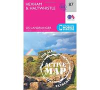 Landranger Active 87 Hexham & Haltwhistle Map With Digital Version - Pink, Pink One Size