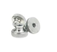HEXHUASR 1-10PCS 304 Stainless Steel Hand Nut GB806 High Head Knurled Thumb Nut Advertising Decorative Nail M2 M2.5 M3 M4 M5 M6 M8 M10 NUTS(Through hole,M8 1PC)