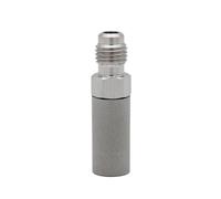 HEXHUASR 1/4" Flare Thread Diffusion/Aeration/Carbonating Stone 0.5/2.0 Micron Stainless Steel 316 Homebrew Kegging(2.0 Micron)