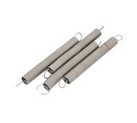 HEXHUASR 10pcs/lot 0.3mm 0.4mm 0.5mm 0.6mm length 20mm to 80mm stainless steel Tension spring with double O hook extension spring(75mm(L),0.4x6mm(OD))