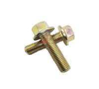 HEXHUASR 3-20PCS M10x1.25 M12x1.25 M14X1.5 Grade 10;9 Steel with Zinc Fine thread flange hex bolts(100mm,M12X1.25 5PCS)