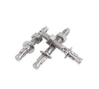 HEXHUASR 304 Stainless Steel Expansion Screw Wedge Anchor Through Bolt M6 M8 M10 M12 M16 Expansion Screw Expansion Screw Expansion Bolt(M10x80-2pcs)