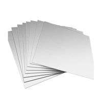 HEXHUASR 304 Stainless Steel Plate, Thickness 0.6/0.8/1/1.5/2/2.5/3/4/5mm, 430 Stainless Steel Plate(200x200x1.5mm)