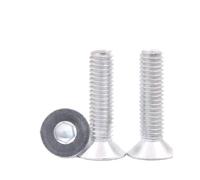 HEXHUASR 6063# Aluminum M2 M3 M4 M5 M6 M8 Hexagon Hex Socket Countersunk Screw Flat Head Bolts DIN7991(M6x40mm (10pcs))