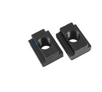 HEXHUASR DIN508 Black Oxide Finish Grade 8.8 T-Slot Nut Tapped Through Slot T-nuts NUTS(M16 (1Pcs))