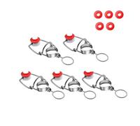 HEXHUASR Swing Top Caps,5PCS Flip Top Bottle Caps with Replacement Silicone Gasket, Homebrew EZ cap bottle Stopper for Craft Beer Storage