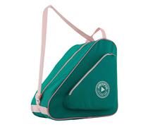 HEXIFUL Skate Bag for Ice, Inline, Roller & Quad Skates - Kids & Adults (Green/Pink)