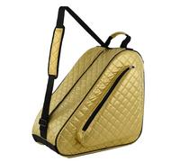 HEXIFUL Skate Bag to Carry Ice Skates, Inline Skates, Roller Skates and Quad Skates for Both Kids and Adults (Gold/Black 022)