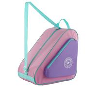 HEXIFUL Skate Bag to Carry Ice Skates, Inline Skates, Roller Skates and Quad Skates for Both Kids and Adults (Violet-Pink/Mint 020)