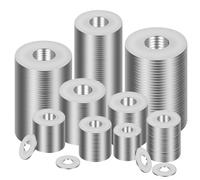 Hexizexi 200Pcs M5x15mm Washers for Screws Stainless Steel Washers Silver for Screws Nuts Bolts