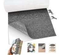 Hexizexi 40 x 300cm Self Adhesive Sticky Backed Felt 1mm Thick Felt Roll Multipurpose Sticky Back Felt Grey Adhesive Fabric Sheet Roll for Chairs Sofas Gift Boxes Picture Framing Cup Mat