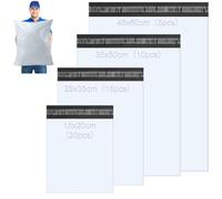Hexizexi 50Pcs Mailing Bags Poly Mixed Parcel Bags Postal Large and Small
