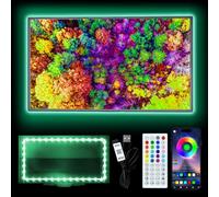HEXJOSGL LED Light for TV, 9.84ft LED Strip Light for 32-45 Inch TV, RGB TV Backlight Behind, Music Sync Bluetooth APP & Remote Control, 5V USB Powered Strip Light for Living Room/Bedroom