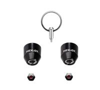 Hexlox Anti-Theft Basic Set for Single Speed & Fixie Bikes - Invisible Lock for Balance Bikes | Anti-Theft Set for Urban Bike & City Bike (Black, M10 (10 mm) + M10 (10 mm Axle))