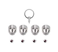 Hexlox Theft Protection Complete Set for Single Speed & Fixie Bikes - Invisible Lock for Balance Bikes | Anti-Theft Set for Urban Bike & City Bike (Silver, M9 (9 mm) + 3/8 (9.5 mm))