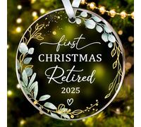 HEXMOZ Retirement Gifts for Women, Men 2025 - First Christmas Retired Ornament 2025 - Retired Gift for Coworker, Boss, Employee, Teacher, Nurse, Woman, Man - Acrylic Ornament Keepsake
