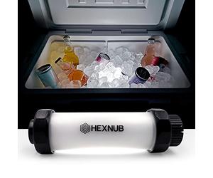 HEXNUB Cooler Box Light, Waterproof, Rechargeable LED Light Compatible with YETI, RTIC, ORCA, Igloo, Coleman Ice Chest, Magnetic Base, Great for Outdoor Events, Camping, Fishing, Hunting, Boating
