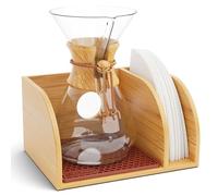 HEXNUB Pour Over Caddy for Chemex Bodum Cosori Coffee Makers Brown