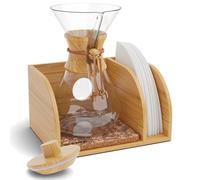 HEXNUB Pour Over Caddy with Lid for Chemex Bodum Cosori Coffee Makers Cork