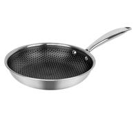 HEXTEC Laser Etched Honeycomb Non Stick Stainless Steel Cookware Pot & Pans Set with Lid - Induction Ready Deep Fryingpan Saucepan Casserole Stockpot with Cool Handles for Home Kitchen Chef, PFOA Free