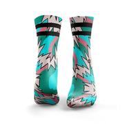 HEXXEE 2Stripe Fresh Prince 2Stripe Blue & Baby Pink - Womens: 4-7 UK / 6-9 US