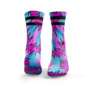 HEXXEE 2Stripe Fresh Prince 2Stripe Bright Pink & Blue - Womens: 7.5-10 UK / 9.5-12 US