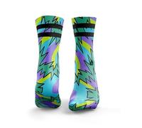 HEXXEE 2Stripe Fresh Prince 2Stripe Green & Turquoise - Womens: 4-7 UK / 6-9 US