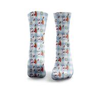 HEXXEE Crew Bunny Brawler Socks Womens: 4-7 UK / 6-9 US