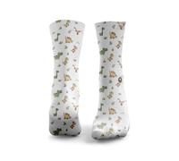 HEXXEE Jurassic Socks Running Socks for Men - Cushioned Sports Socks with Arch Support Breathable Anti Blister Hiking Work Socks Gifts Socks Durable Comfort - 9-11.5 UK / 9-12 US