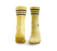 HEXXEE Marble 2.0 2 Lines Crew Socks For Women - Crew Socks Cushioned Running Socks - Anti Blister Sports Socks with Arch Support, Moisture Wicking Socks - Desert Dunes, 7.5-10 UK / 9.5-12 US