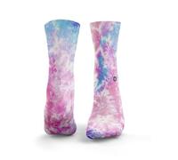 HEXXEE Women's Frozen Pink & Blue Tie Dye Socks. Women's: 4-7 UK / 6-9 US. Anti Blister. Don't Fall Down When Exercising.