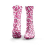 HEXXEE Women's Leopard Socks Pink, Womens: 4-7 UK / 6-9 US