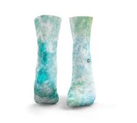 HEXXEE Women's Sea Green Tie Dye Socks. Womens: 7.5-10 UK / 9.5-12 US Anti Blister. Don't Fall Down When Exercising.