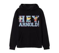Hey Arnold Adult Hoodie (Black) in Black | Size: Large Hey Arnold Black L