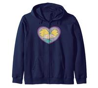 Hey Arnold! Pink Heart Arnold Zip Hoodie