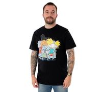 Hey Arnold Unisex Black Bro It Out Short Sleeved T-Shirt - Small