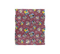 Hey Arnold Yearbook Pattern Silky Touch Super Soft Throw Blanket 152 X 127 cm Nickelodeon White One Size