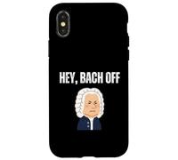 Hey Bach Off Funny Classical Music Pun Baroque Composer Case for iPhone X/XS